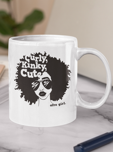 Curly, Kinky, and Cute Coffee Mug